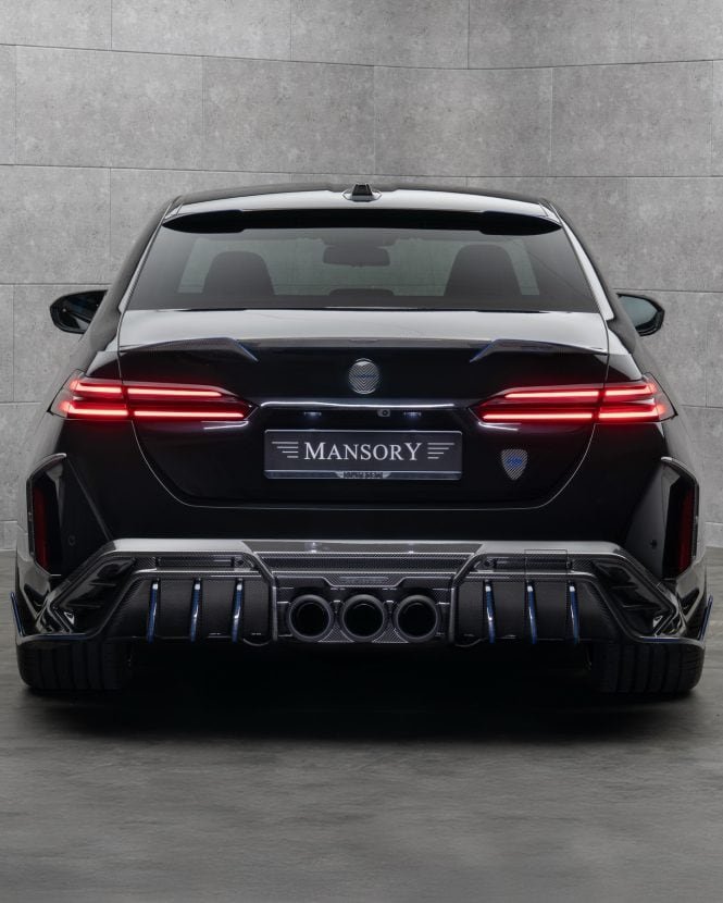 Sinister BMW M5 By Mansory Gets Triple Exhaust Tips