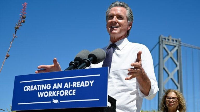 Newsom knocks Rogan after 'bulls--- artist' remark