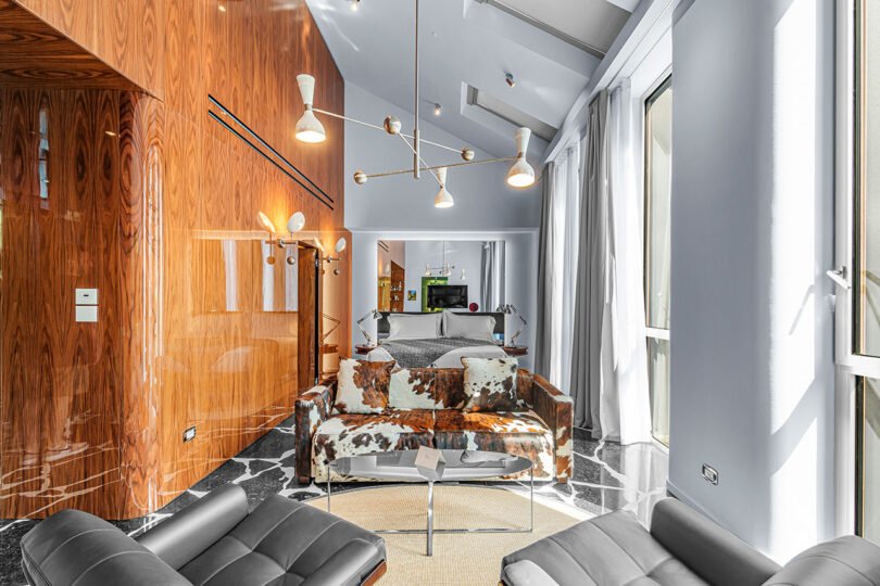 Hotel Calimala Milano Reimagines a 1960s Wallpaper Showroom for Today