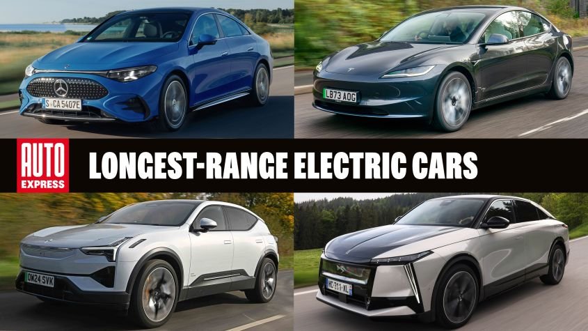 Top 10 longest-range electric cars on sale 2025/2026