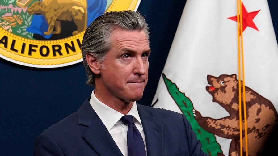 Newsom hits 'reckless' military display after highway patrol vehicle hit by shrapnel