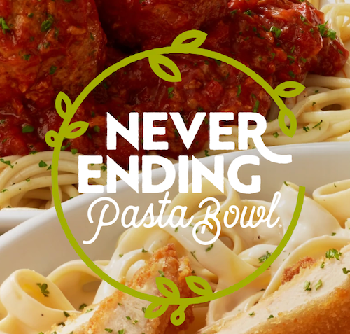Olive Garden Never Ending Pasta Bowl is Back!
