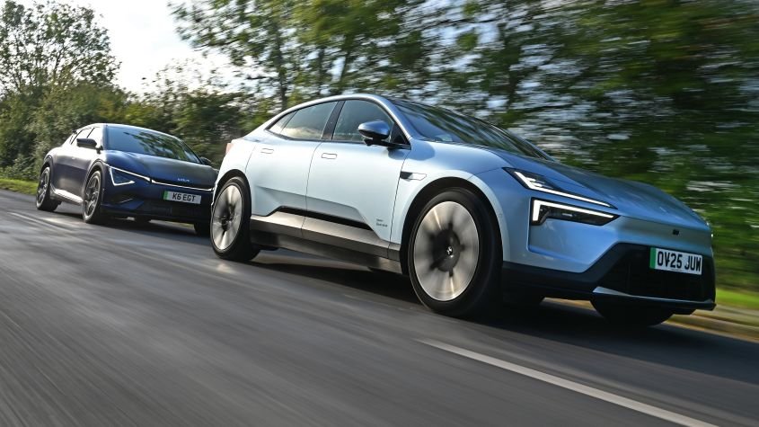 Polestar 4 vs Kia EV6 GT twin-test - pictures