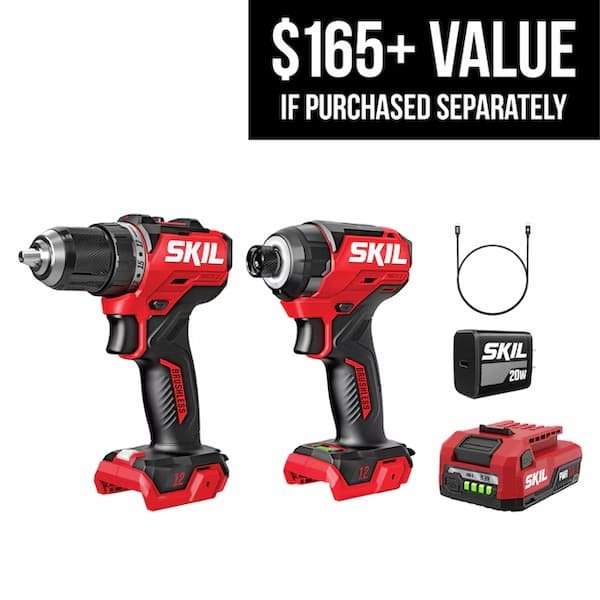 *HOT* SKIL 12-Volt Brushless Drill Driver + Impact Driver 2-Tool Set only $49 shipped (Reg. $99) {Today Only}