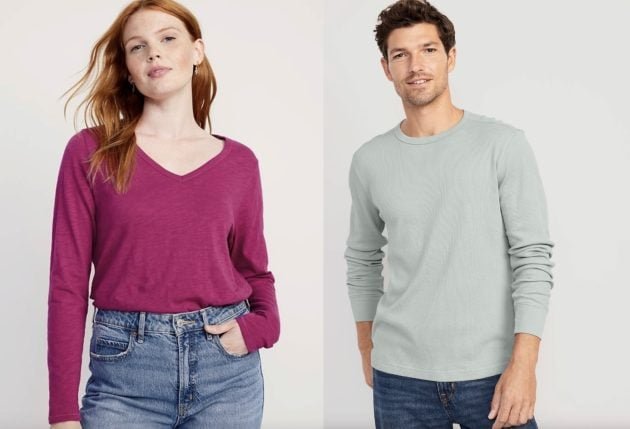 Old Navy: Long Sleeved Tees for the family only $6 {Today Only!}