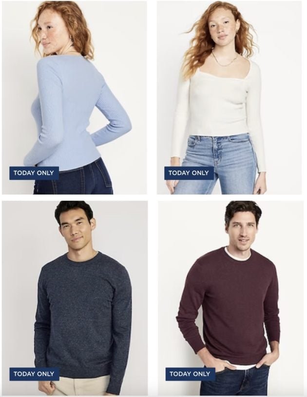 Old Navy: Men’s & Women’s Sweaters just $14, Kid’s & Toddler’s Sweaters just 12!