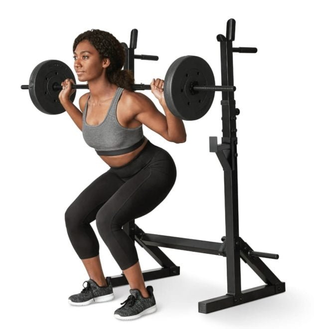 Athletic Works Adjustable Squat Rack only $25 shipped!