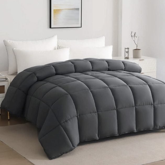 Luxury Solid Down Alternative Queen Comforter only $21.69, plus more!