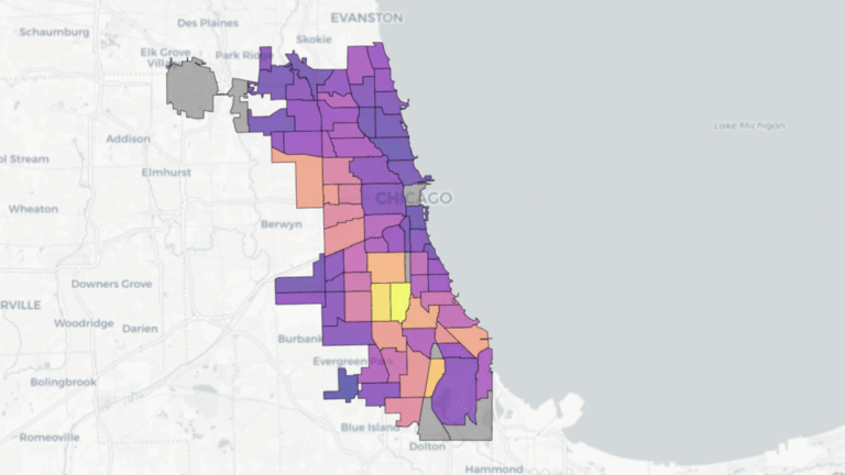 Chicago Soil Maps Childhood Lead Exposure Risk