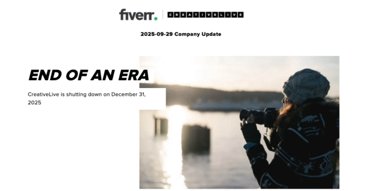 Fiverr’s $11M CreativeLive Acquisition Ends in Shutdown