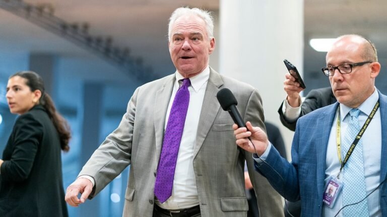 Kaine says Jay Jones scandal won't cause trouble for Spanberger in Virginia election