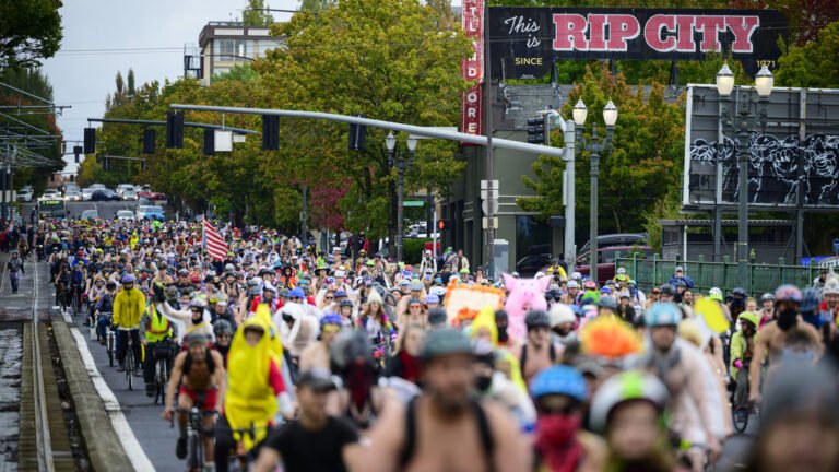 Portland's Trump-Protesting Emergency World Naked Bike Ride Had More Than 1,000 Participants, But Sadly Not Everyone Was Actually Naked