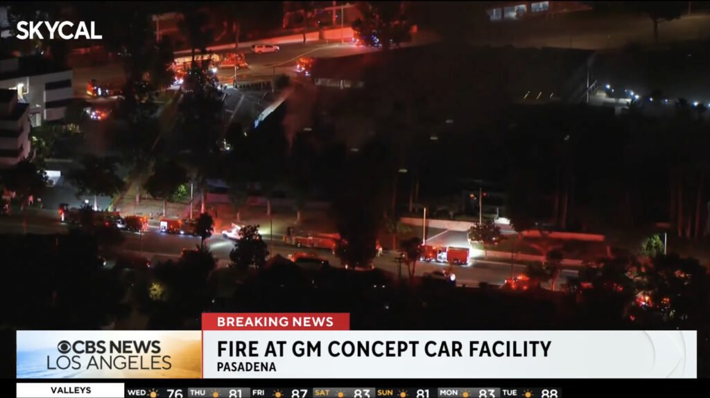 Burning Concept Car Sets Off Four-Alarm Fire At GM's Pasadena Design Center [Update]