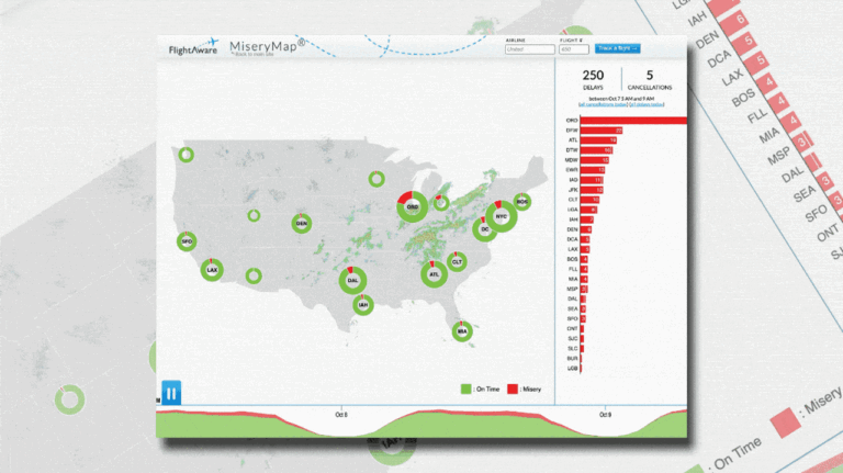 This ‘Misery Map’ shows the shutdown’s toll on air travel