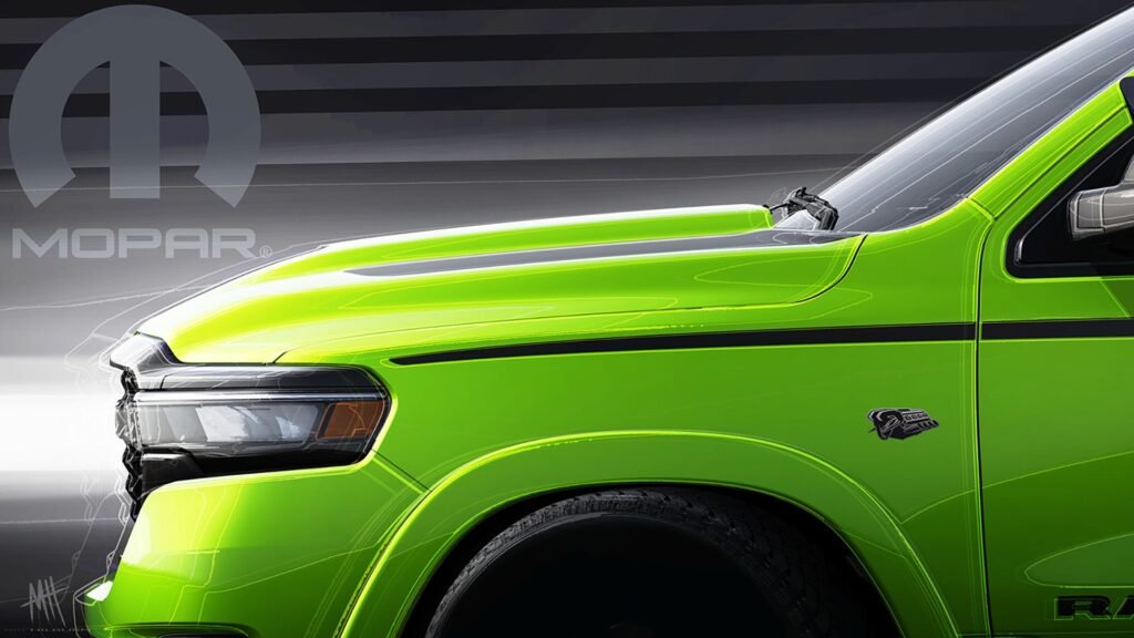 Mopar Teases A Very Bright Ram 1500 Hemi For SEMA