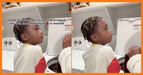 Mom Shows Son Bloody Laundry To Normalize Periods