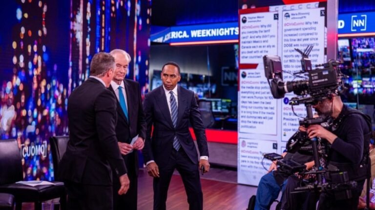 Stephen A. Smith walks off stage at NewsNation town hall