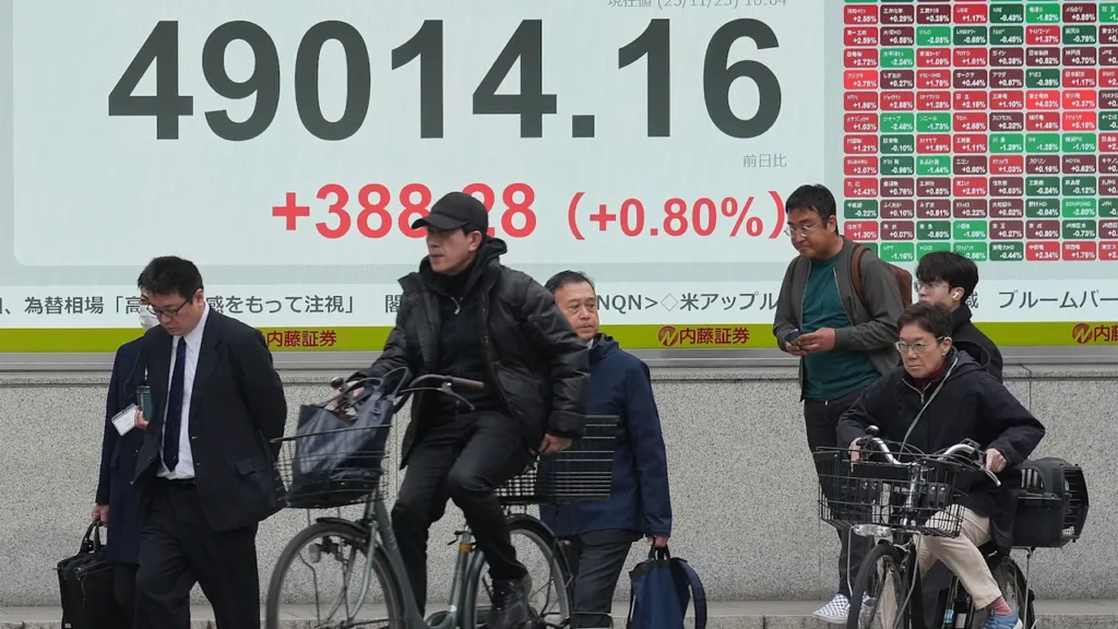 Global stocks rise after Wall Street surges on hopes for lower interest rates