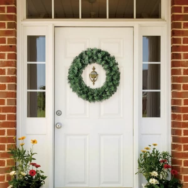 Basic Green 20″ Christmas Wreath only $3.97!