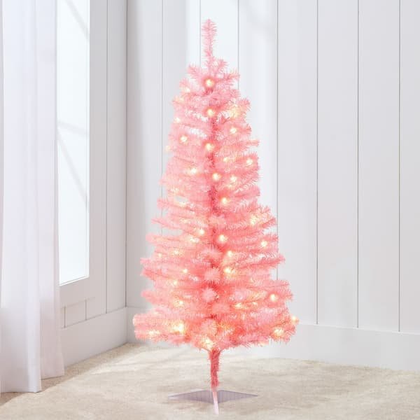 Prelit Colored 4-Foot Christmas Tree only $19.99!