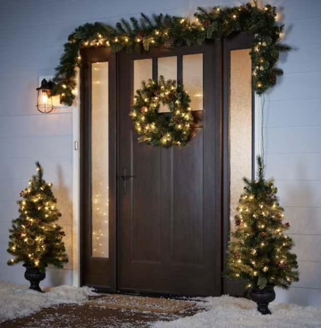 Holiday Living 4-Piece Pre-Lit Artificial Christmas Tree Set only $59 shipped!
