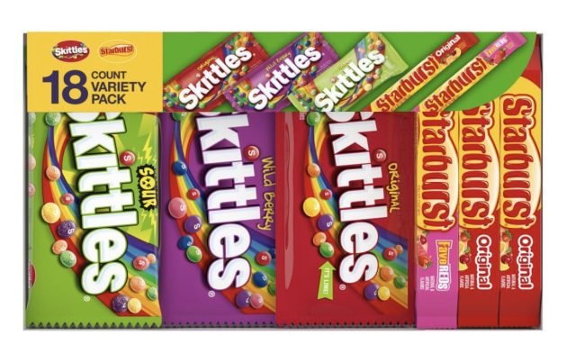 Skittles & Starburst Candy Variety Pack, 18 count only $14.15 shipped!