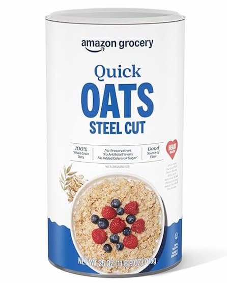 Amazon Grocery Steel Cut Quick Oats, 25 Oz only $2.10 shipped!