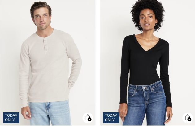 Old Navy Cozy Tops only $8 today!