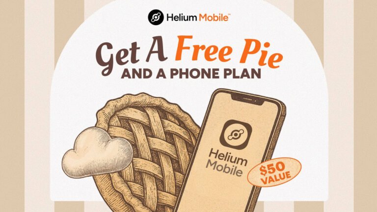 What goes great with a new phone plan? A free pie, apparently