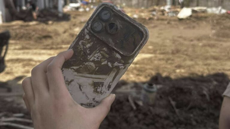 After devastating typhoon, one phone survived flooding and three days in the mud