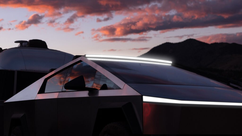 Tesla Recalls Dumb Stick-On Cybertruck Light Bar For Getting Unstuck
