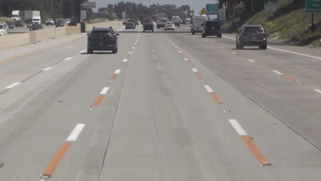 California's Orange Highway Stripes Have A Purpose – And It's Actually Working