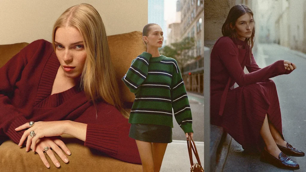 To make this 100% recycled sweater, Reformation had to get creative