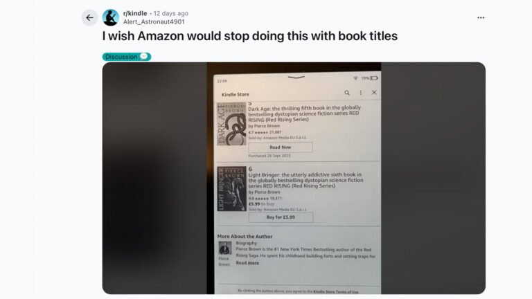 The Kindle store is getting wrecked by SEO-stuffed book titles — and readers are fed up