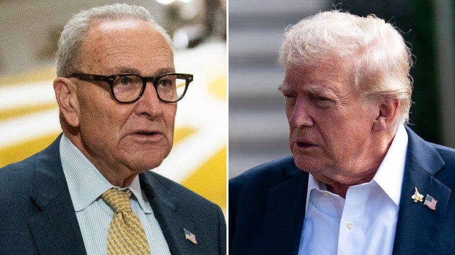 Trump says the GOP 'broke" Schumer