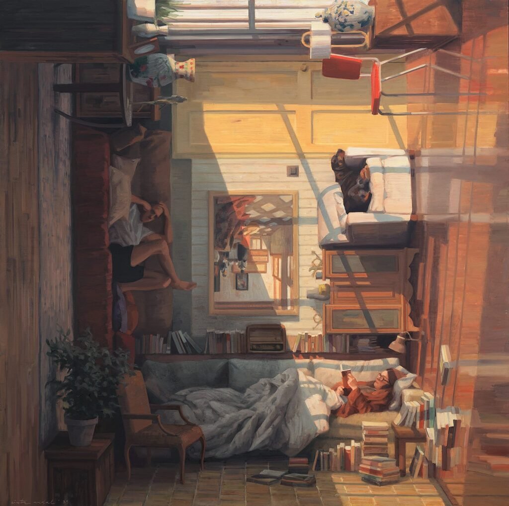 In ‘Inward,’ Cinta Vidal Folds Time and Space in Perspective-Bending Paintings