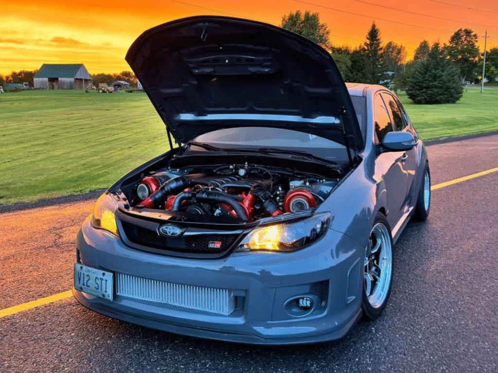 This 1,000-HP Subaru WRX STI Hides a Toyota V12 Secret Laced with BMW