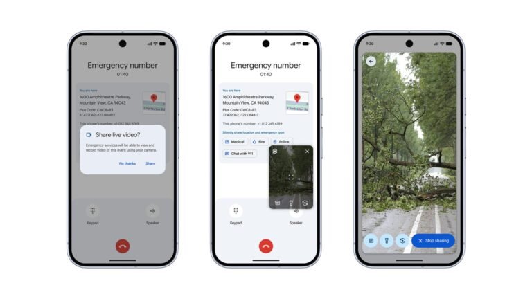 Your Android phone can now stream live video to 911 to save your life