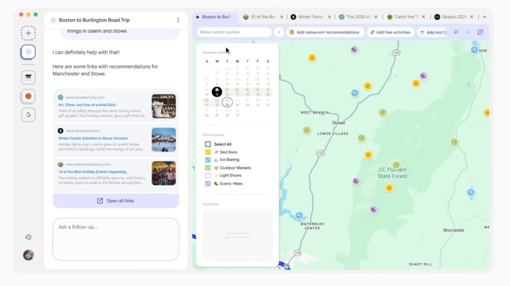Google’s new browser experiment turns your open tabs into custom apps