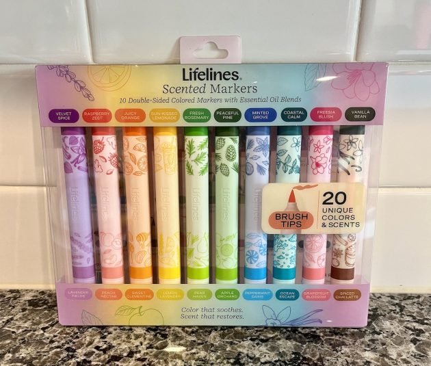 Lifelines Scented Colored Markers, 10 Double-Sided Markers only $15.99!