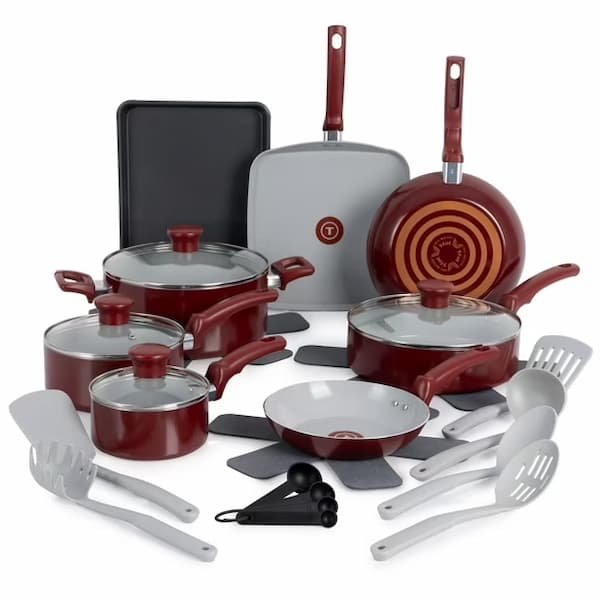 T-fal Kitchen Solutions Ceramic 22-Piece Cookware Set only $59 shipped (Reg. $150)!