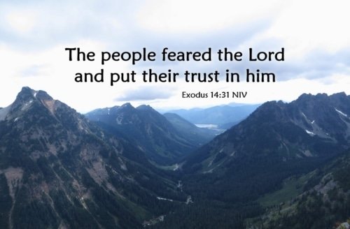 Trust in the Lord – Exodus 14:31
