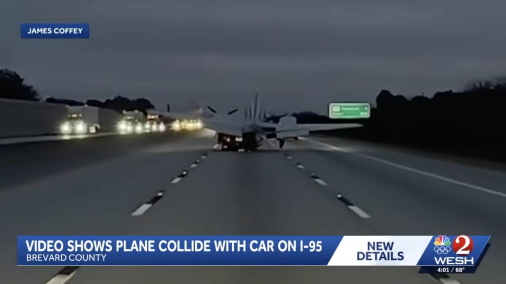 Florida Man Crash Lands His Plane On Top Of A Woman's Car While She's Driving Down The Highway