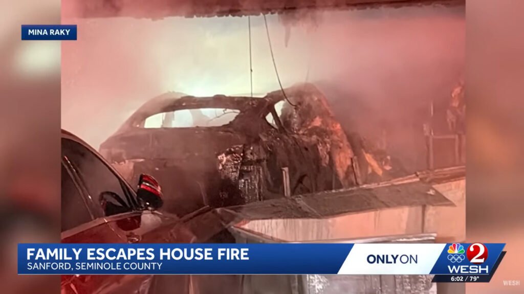 A Tesla Charger Fire Burned Down A Florida Home, Nearly Trapping The Family Inside