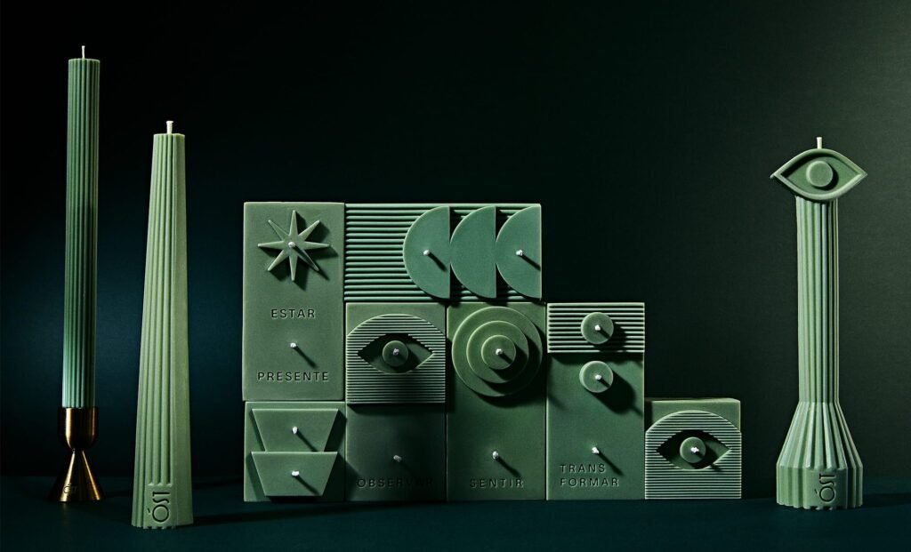 For ‘ÓST,’ Estúdio Capim Conjures a Retrofuturistic Candle Concept