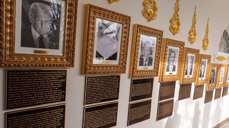 Trump's White House 'Walk of Fame' mocks former presidents