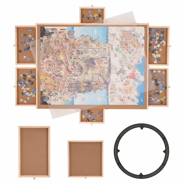 Rotating Wooden Jigsaw Puzzle Board as low as $41.59 shipped, plus more!