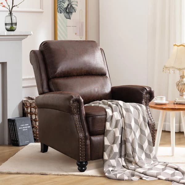 *HOT* Faux Leather Classic Pushback Recliner Chair only $222.99 shipped!