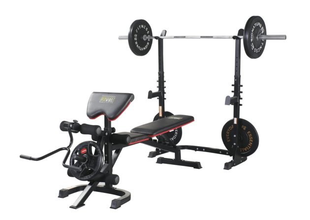 Adjustable Olympic Workout Bench with Squat Rack only $89 shipped (Reg. $175!)