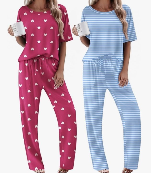 Ekouaer 2-Pack Women’s Pajama Sets only $22.99!
